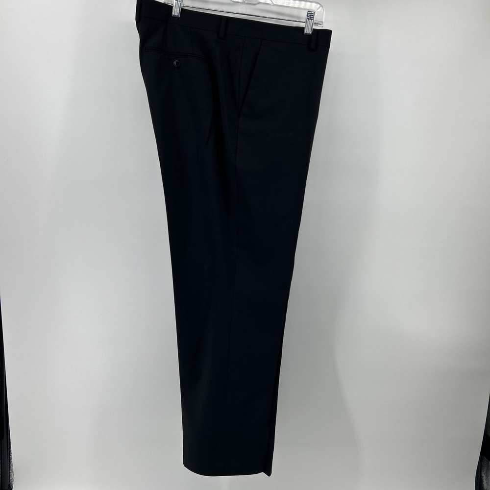 Bonobos Wool Dress Pants Men's 40 Black Essentials Business Office Formal Italy